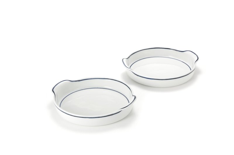 KIMSEOKBINN CERAMIC Round Handle Plate_Medium - 碗 - 陶 白色