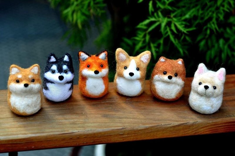 Dog ornaments wool felt experience course - เย็บปักถักร้อย/ใยขนแกะ/ผ้า - ขนแกะ 