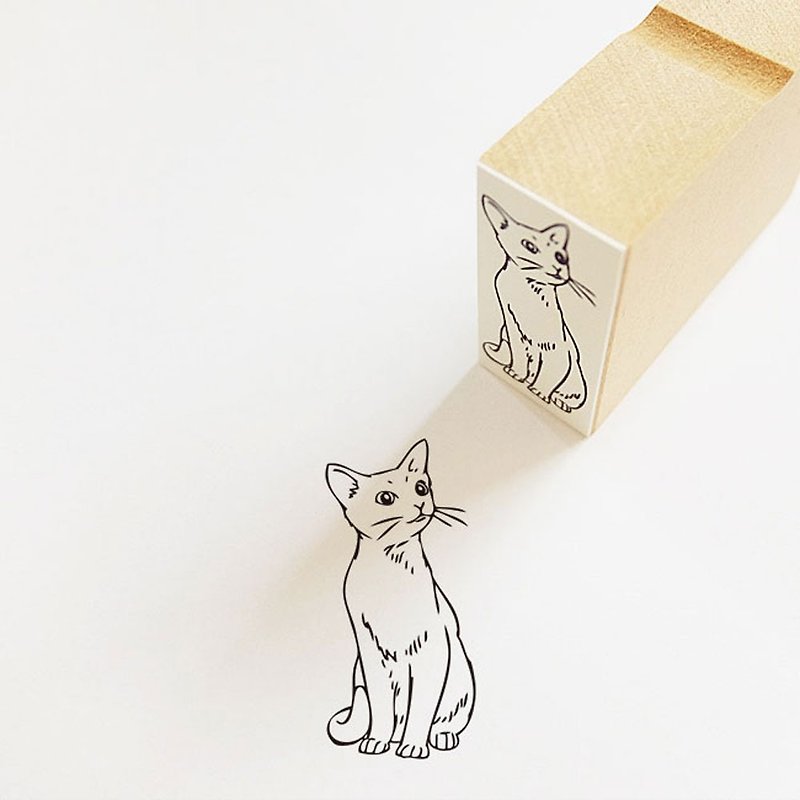 ラバースタンプ　ロシアン猫 - 印章/印台 - 橡膠 透明