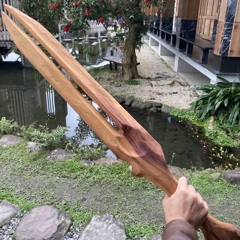 我販劍　魔劍　黥天　藝術木刀木劍　運動太極劍 cos　妖刀 - 擺飾/家飾品 - 木頭 咖啡色