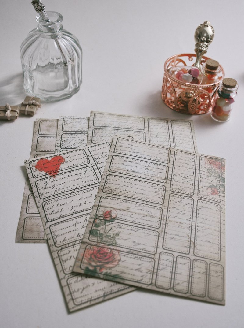 Letters Pages - 貼紙 - 紙 