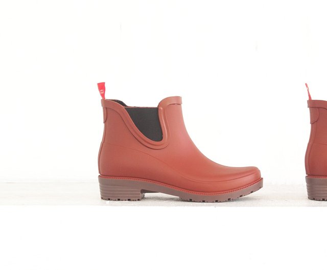 雨靴日 梅雨季 京都和風感雨靴 朱紅色 靴型 防水耐磨 舒適支撐 設計館花見小路 手製鞋hanamikoji 雨鞋 防水鞋 Pinkoi