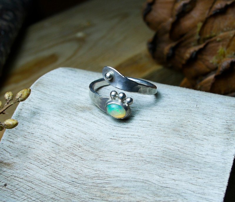 opal small crown / Silver925 / Silver / irregular / hand ring / Ring - แหวนทั่วไป - เครื่องเพชรพลอย 