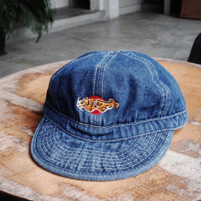 Carp Ball Retro Cowboy Hat - Hats & Caps - Cotton & Hemp Blue