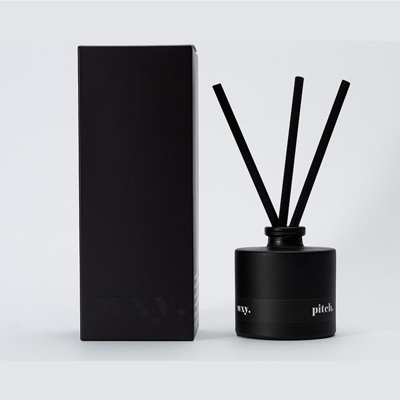 wxy Black Diffuser- pitch. (Blood Orange + Santal Embers) /100ml - Fragrances - Glass Black