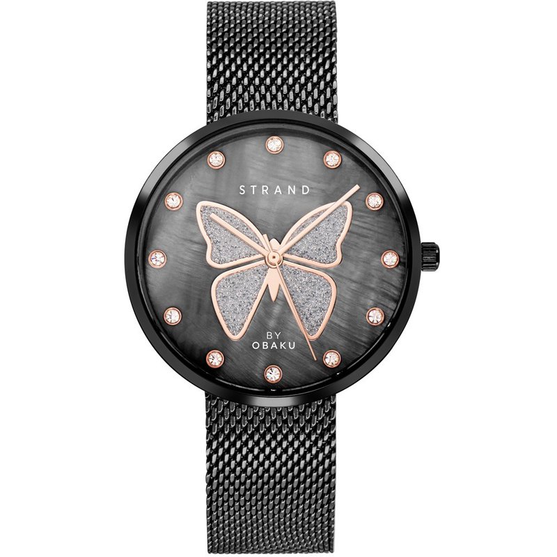 OBAKU Strand Star of the Sea-Butterfly/Black(S700LXBBMB-DB) - Women's Watches - Stainless Steel Multicolor