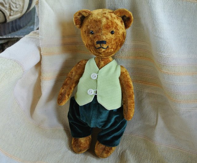 おもちゃ熊アーティストテディベア服を着たクマのぬいぐるみ関節