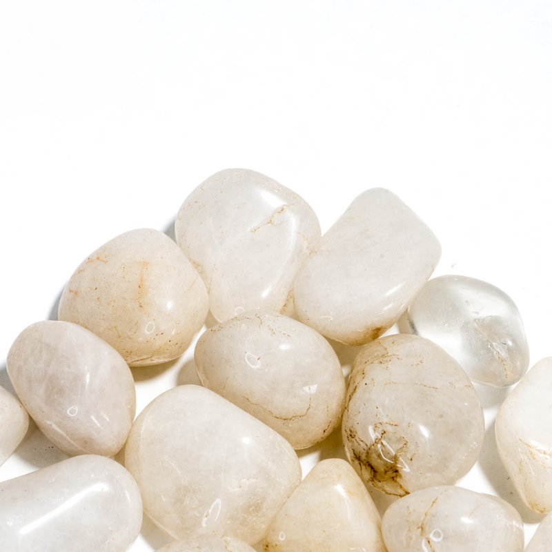 滾石系列-石英 200g - 擺飾/家飾品 - 半寶石 白色