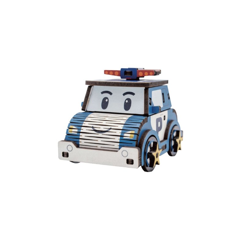 2025 文博會【 DIY 手作】 迷你拼拼車 波力 救援小英雄 POLI正版 - 木工/竹藝/紙雕 - 木頭 藍色
