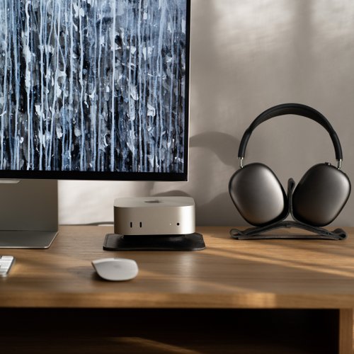 Geometric Goods The Pedestal Mac Mini M4/M4 Pro 專用高階皮革支架 手工打造