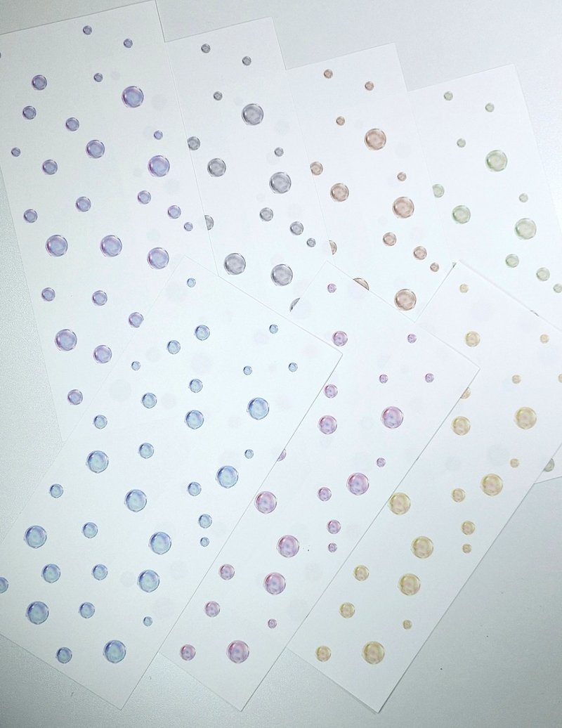 Bubble Mood Background Paper - 便條紙/便利貼 - 紙 多色
