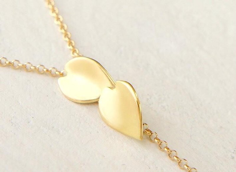 桜の花びらのYネックレス18k イエローゴールド - 項鍊 - 其他金屬 金色