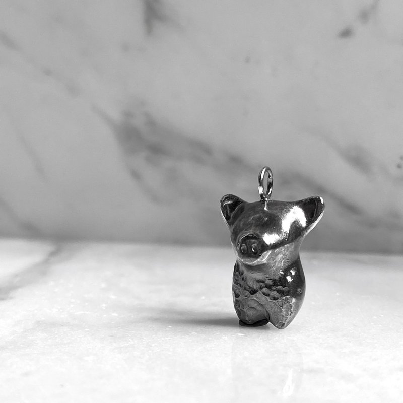 [Handmade in sterling silver] Zodiac series-Pig - สร้อยคอ - เงินแท้ สีเงิน