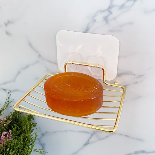 PALAS & DÉCORÉ LUONNOS 肥皂瀝水架 Otel Magic Sticky Hook Drainer Soap Dish GOLD 水切りソープトレイ 金色鍍金