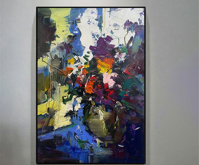 手描きの油絵の人体の抽象的な装飾画の客間の背景の壁は絵を掛けます。 花海 / 手描き油絵 / 抽象画 / オリジナル商品 / 装飾画