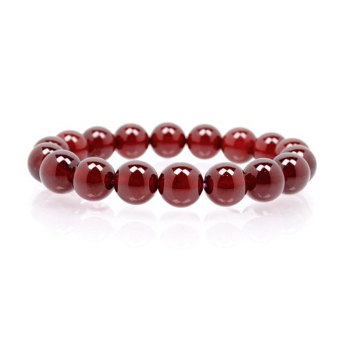 正佳珠寶 Gemsrich Jewelry 【正佳珠寶】石榴石 頂級日橙 11mm 橙石榴石手鍊 日本彈力繩
