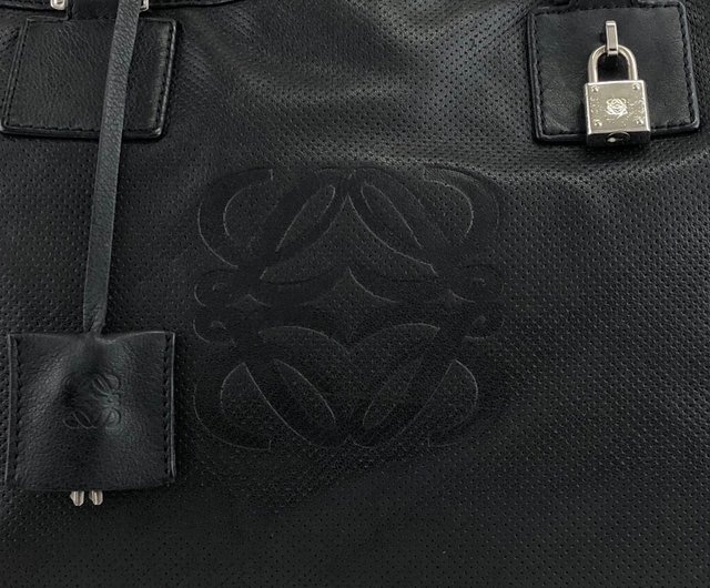 【美品】ロエベ アマソナ36 ハンドバッグ　ミニボストン　ブラック 楽天市場】【バッグ】LOEWE ロエベ アマソナ36 ハンドバッグ