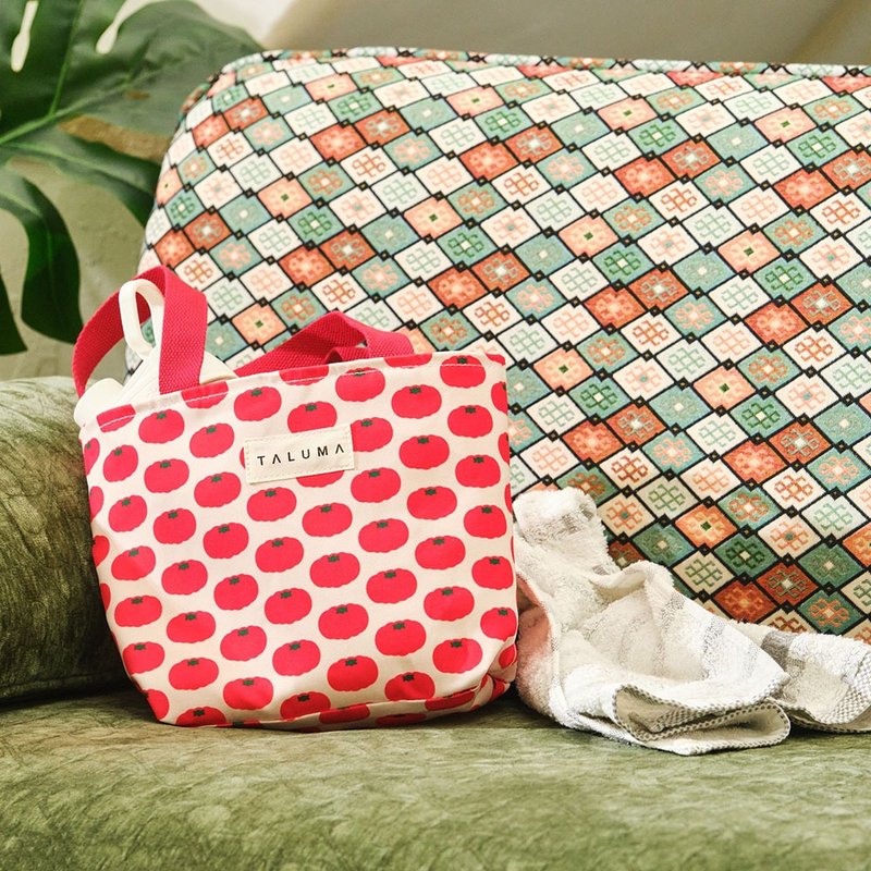 車輪茄デジタルプリントトート＆ショルダーキャンバストートバッグ - トートバッグ・ハンドバッグ - ポリエステル レッド