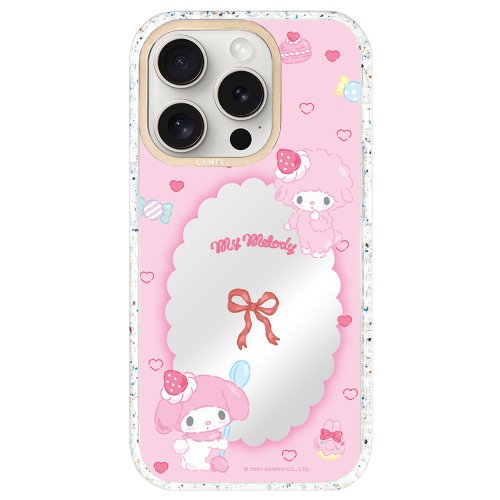 LANI's 風格防摔手機殼 彼安諾 鏡面草莓蝴蝶結 磁吸透彩框 iPhone 16 15 14 13 Pro Max