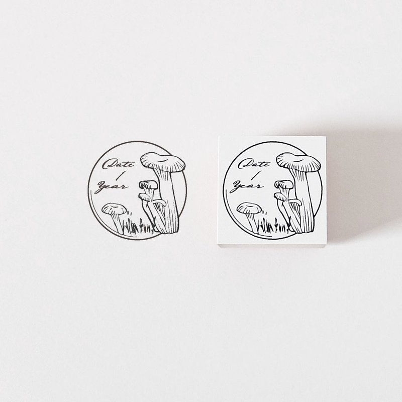 Rubber stamp mushroom - 印章/印台 - 橡膠 咖啡色