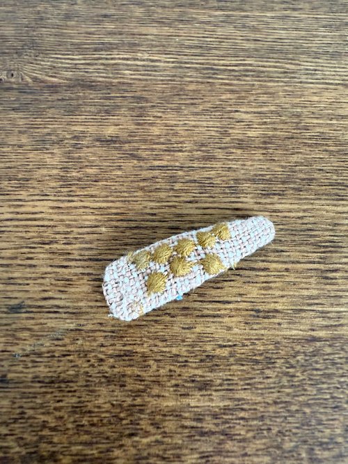 ミナペルホネン ハンドメイド パッチンどめ アクセサリー ヘアーアクセサリー パッチンどめ ミナペルホネンタンバリン