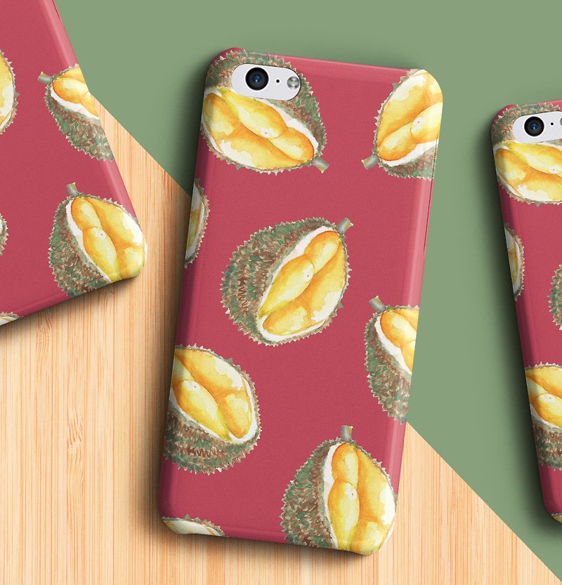 Yummy Durian - iPhone/Samsung Phone Case - เคส/ซองมือถือ - พลาสติก สีม่วง