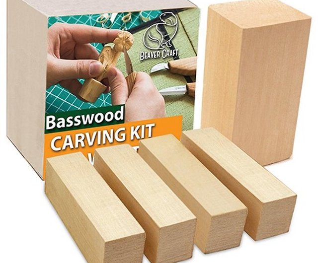 BASSWOOD CARVING BLOCKS BY BEAVERCRAFT UNBOXING AND REVIEW 