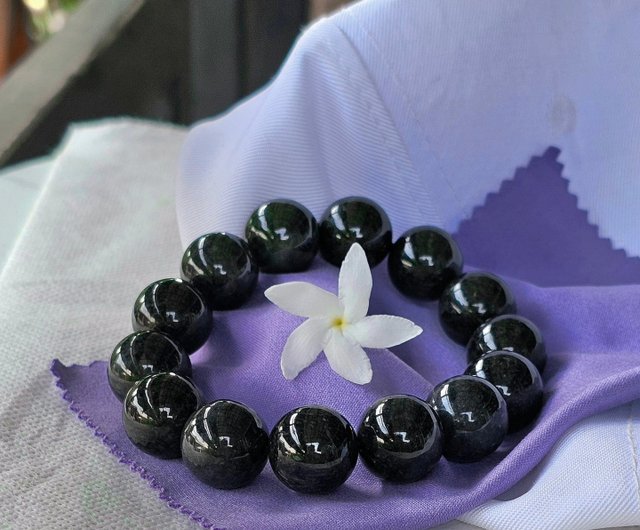 希少ビルマ翡翠14㎜玉ブレスレット 限定品 【公式通販】