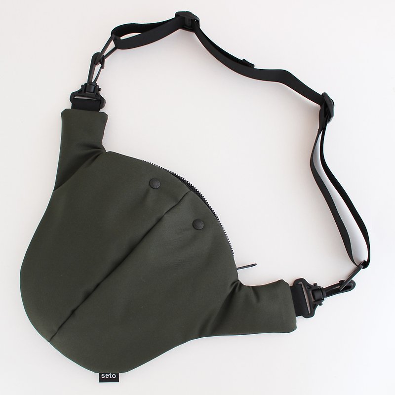 The creature bag　Large　Otona-sagari　Khaki　Charcoal gray　2019 AW - Messenger Bags & Sling Bags - Polyester Blue