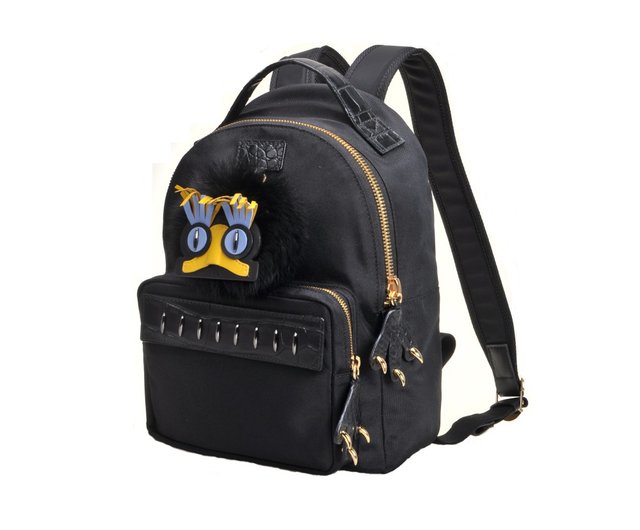 MONSTER LOGO MINI BACKPACK in black