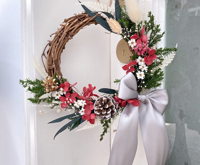 リース229(クリスマス) Amazon.co.jp: クリスマス玄関ドアリース, 写真 玄関ドアの外の