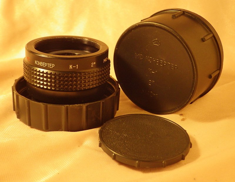 MC K-1 2x lens DOUBLER TELECONVERTER f M42 Zenit Pentax Camera Kiev Arsenal 1987 - Cameras - Glass 