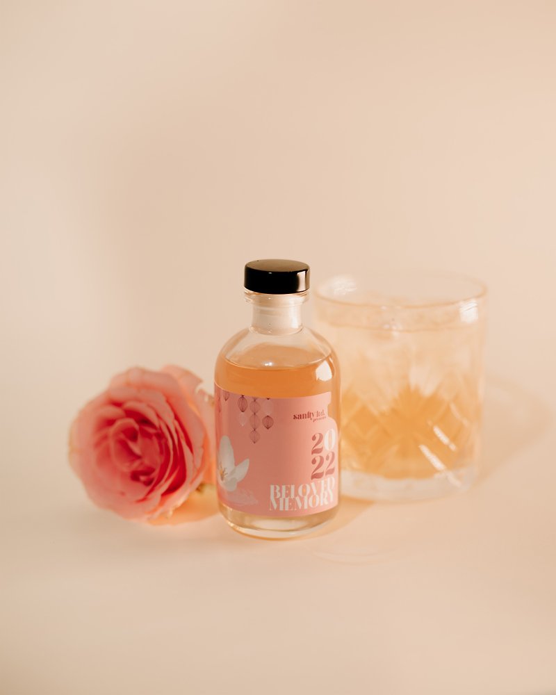 Beloved Memory - Gin Based, Jasmine, Lychee, Rose Cocktail | 18.3% Alc | 100ml - แอลกอฮอล์ - แก้ว สึชมพู