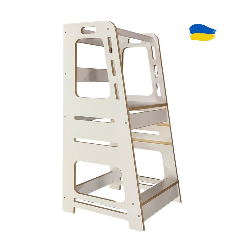 Montessori kitchen helper tower - 兒童家具 - 木頭 白色