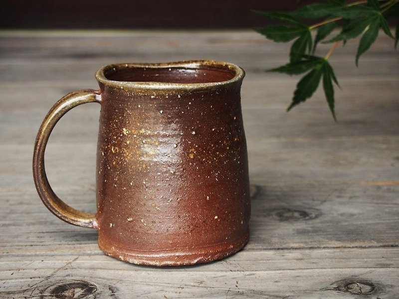 Bizen beer mugs _ b 5 - 0 14 - Pottery & Ceramics - Pottery Brown