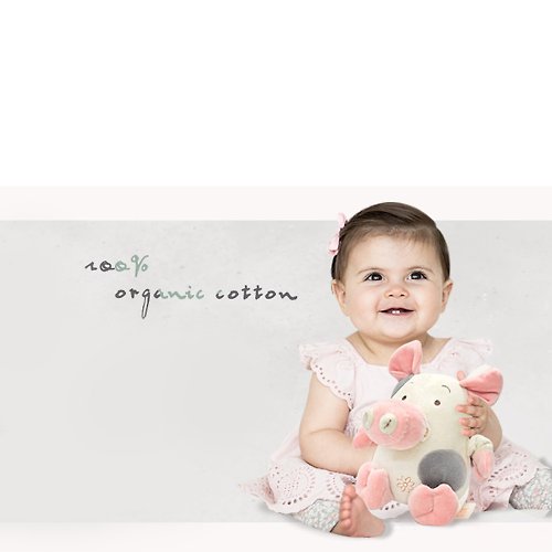 We Smile-*有機棉寶寶生活 有機棉震動娃娃 寶寶玩具 miYim設計
