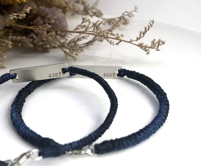 Customized Braided Wax Thread Bracelet X Bracelet; Five Pattern