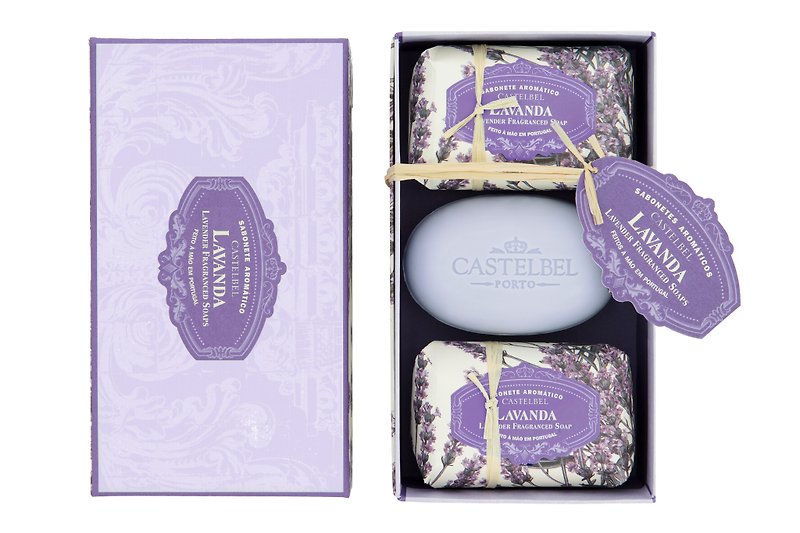 CASTELBEL PORTO Ambiente 3 X 150g Soap Set Lavender