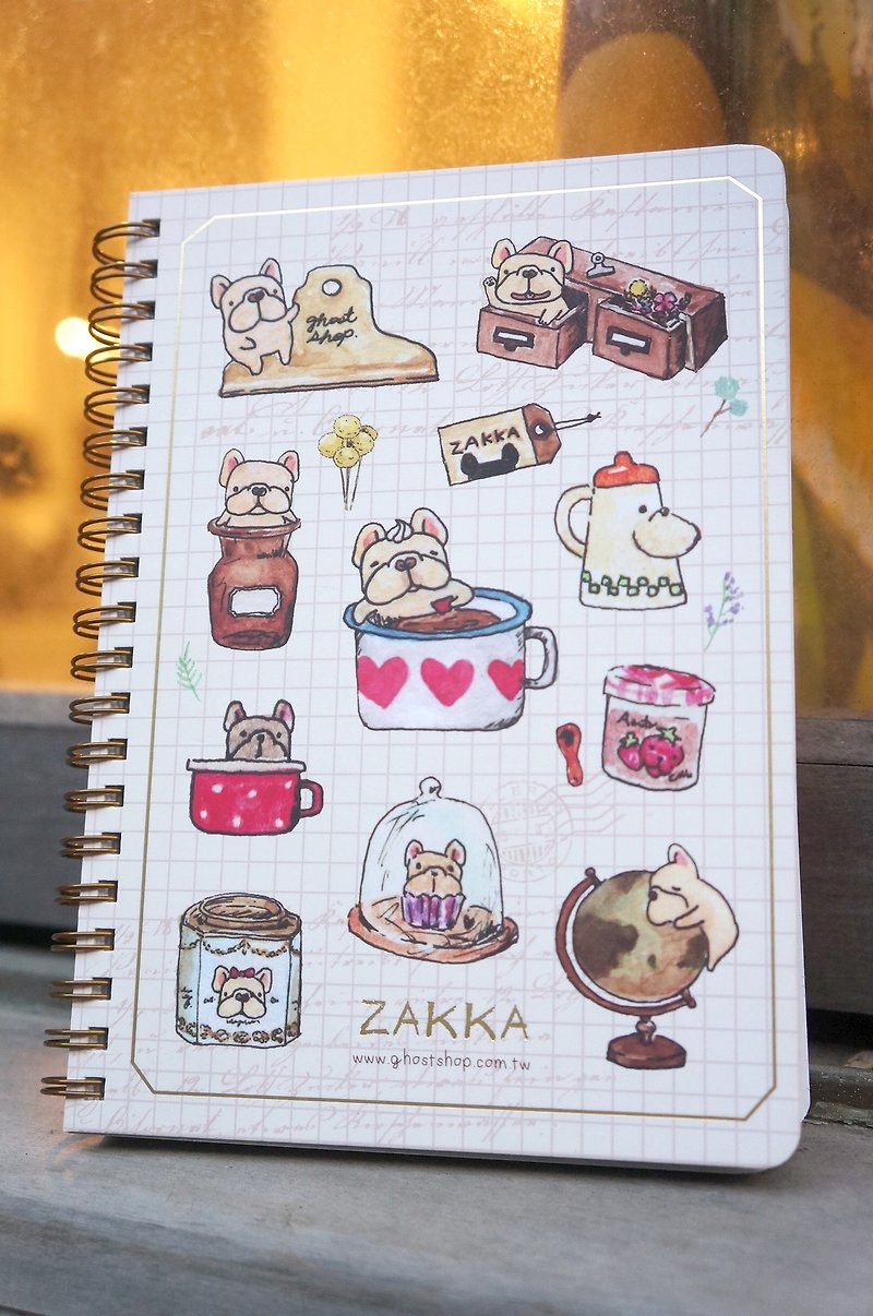 (sold out) law bucket ZAKKA-double coil notebook - สมุดบันทึก/สมุดปฏิทิน - กระดาษ สีกากี