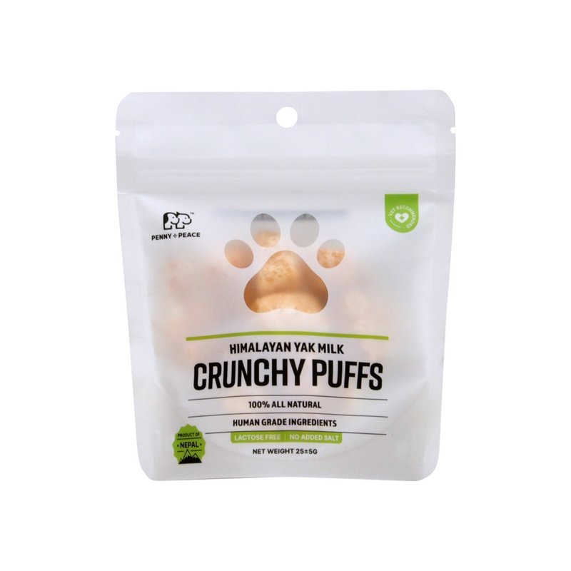 Himalayan Yak Milk Crunchy Puffs 25G - ขนมคบเคี้ยว - สารสกัดไม้ก๊อก สีทอง