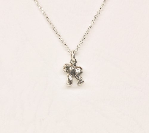 二毛銀（Nimou Jewelry） 二毛銀【動物系列─迷你猩猩-項鍊】銀