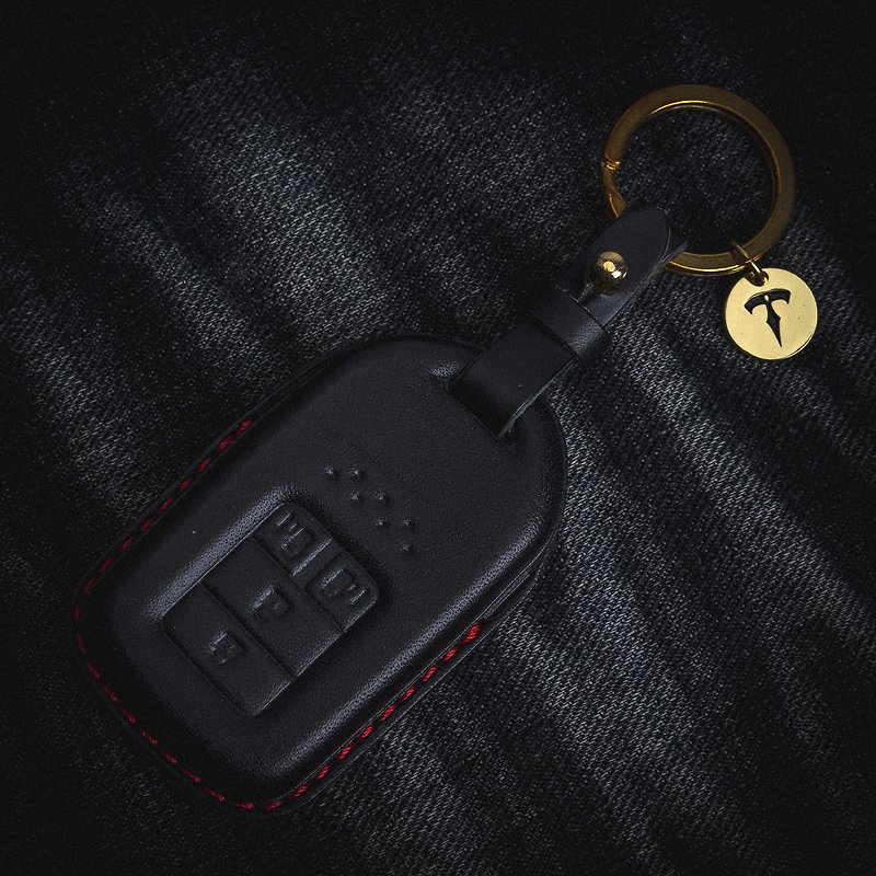 【現貨版】本田 HONDA CRV CRV5 Odyssey Fit City汽車鑰匙皮套 - 鑰匙圈/鎖匙扣 - 真皮 黑色