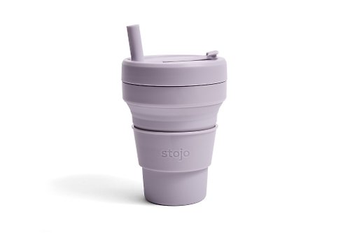 Overall Stojo - 環保高耐熱矽膠摺疊杯16oz - 紫丁香