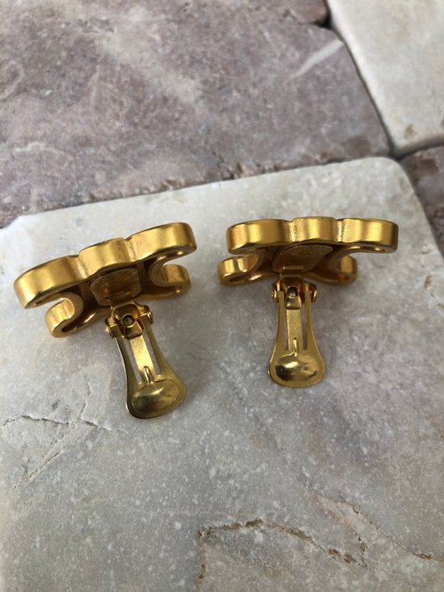 日本直送 名牌中古包 】CELINE セリーヌ トリオンフ イヤリング