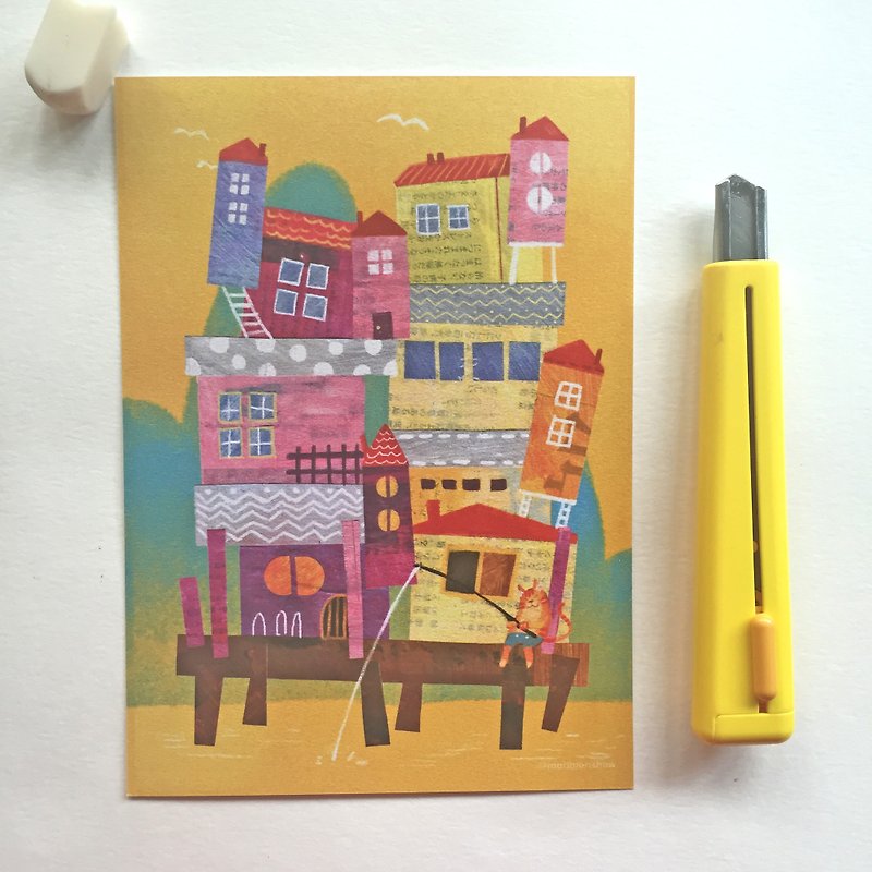 (森森秀 original postcard) House Cat House 02 - Cards & Postcards - Paper 
