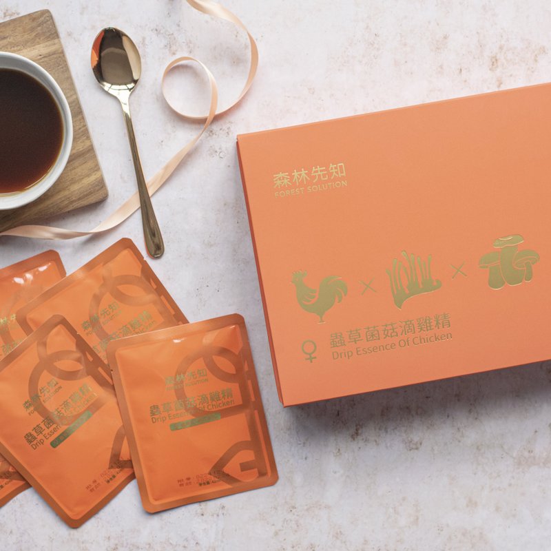 蟲草菌菇滴雞精【8入】 - 養生/保健食品/飲品 - 濃縮/萃取物 橘色