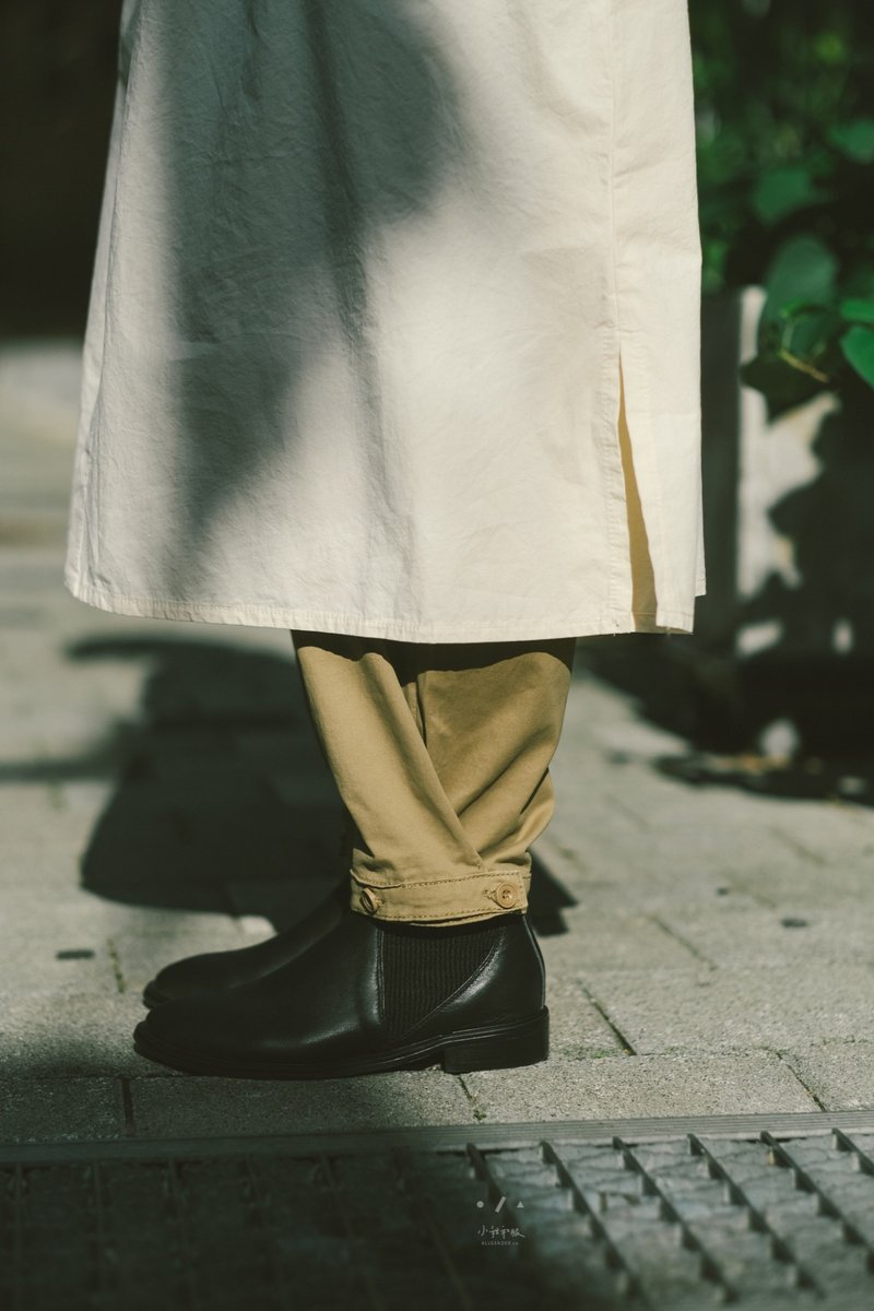 Pumpkin Two-Stage Adjustable Neck Tapered Pants - 4 Colors - Pumpkin Khaki - Women's Pants - Cotton & Hemp Khaki