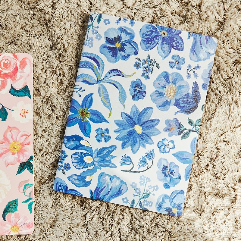 7321 Design Magic Series Natalie Notebook M - Violet Garden, 73D73495 - สมุดบันทึก/สมุดปฏิทิน - กระดาษ สีน้ำเงิน