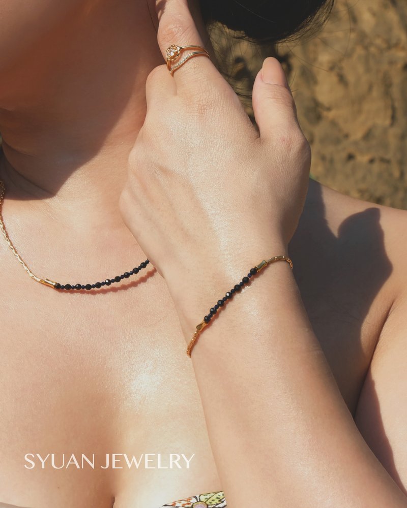 Midnight 午夜星跡率性手鍊 生日禮物情人節 - 項鍊 - 其他金屬 