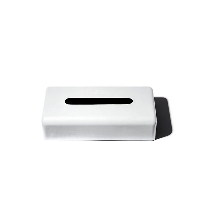 PLAIN TISSUE BOX White 復古工業風鋼製紙巾盒 限量版-白色 - 紙巾盒 - 其他金屬 白色